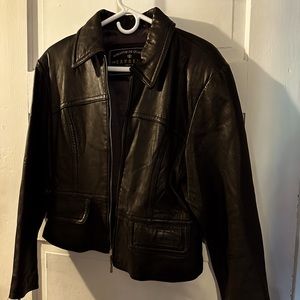 Express Genuine Leather Jacket Size Medium